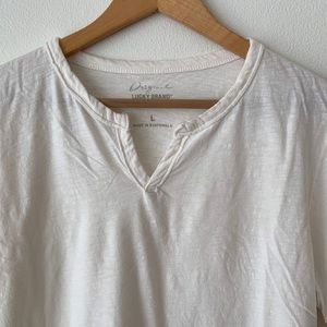 White V-Neck T-Shirt
